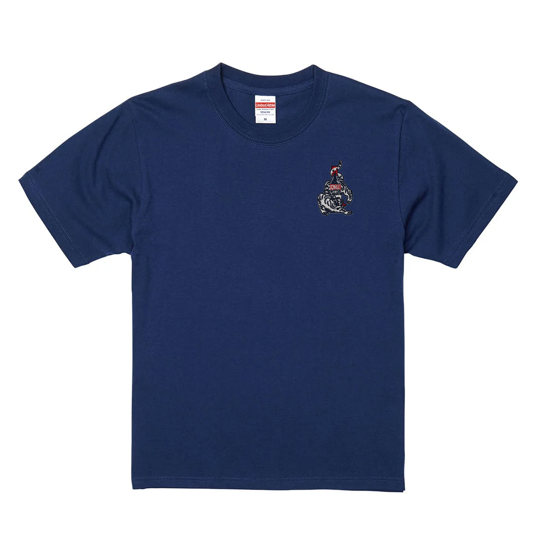 SCARLET®刺繍ロゴTシャツ(インディゴ)