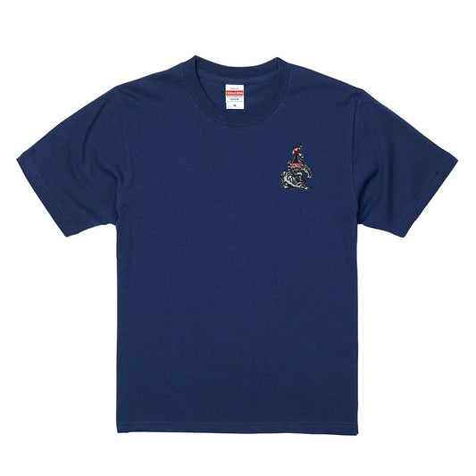 SCARLET®刺繍ロゴTシャツ（インディゴ）