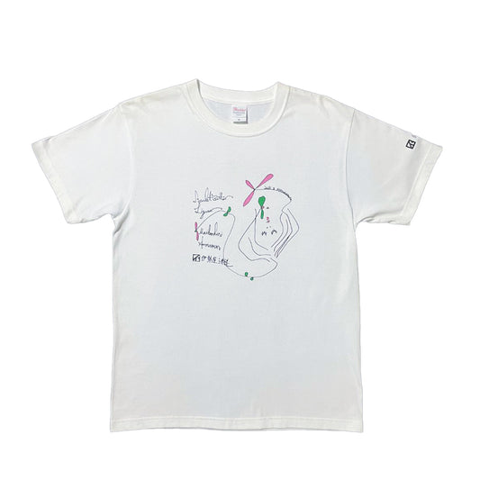 伊勢屋酒造STORE限定SCARLET®"Woman"HandwritingTシャツ（ホワイト）