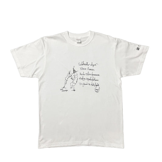 伊勢屋酒造STORE限定SCARLET®"Harvest Dancing"HandwritingTシャツ（ホワイト）