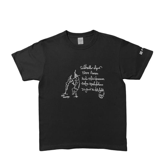 伊勢屋酒造STORE限定SCARLET®"Harvest Dancing"HandwritingTシャツ（ブラック）
